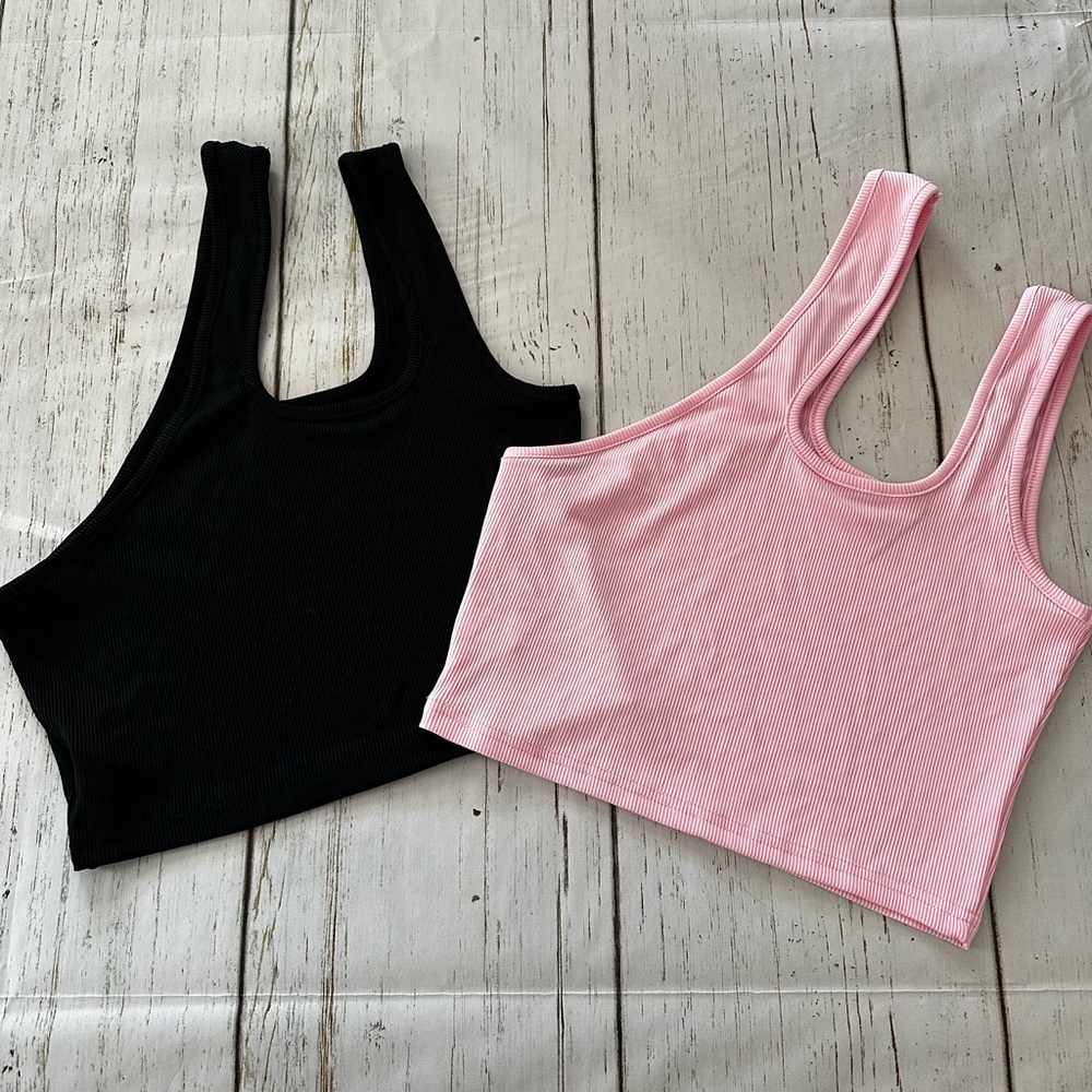 One shoulder crop tank tops